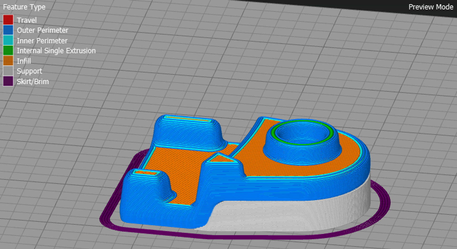 Étape de paramétrage du slicer